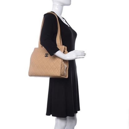 Chanel Lambskin Quilted Shoulder Bag Beige 2 of 15