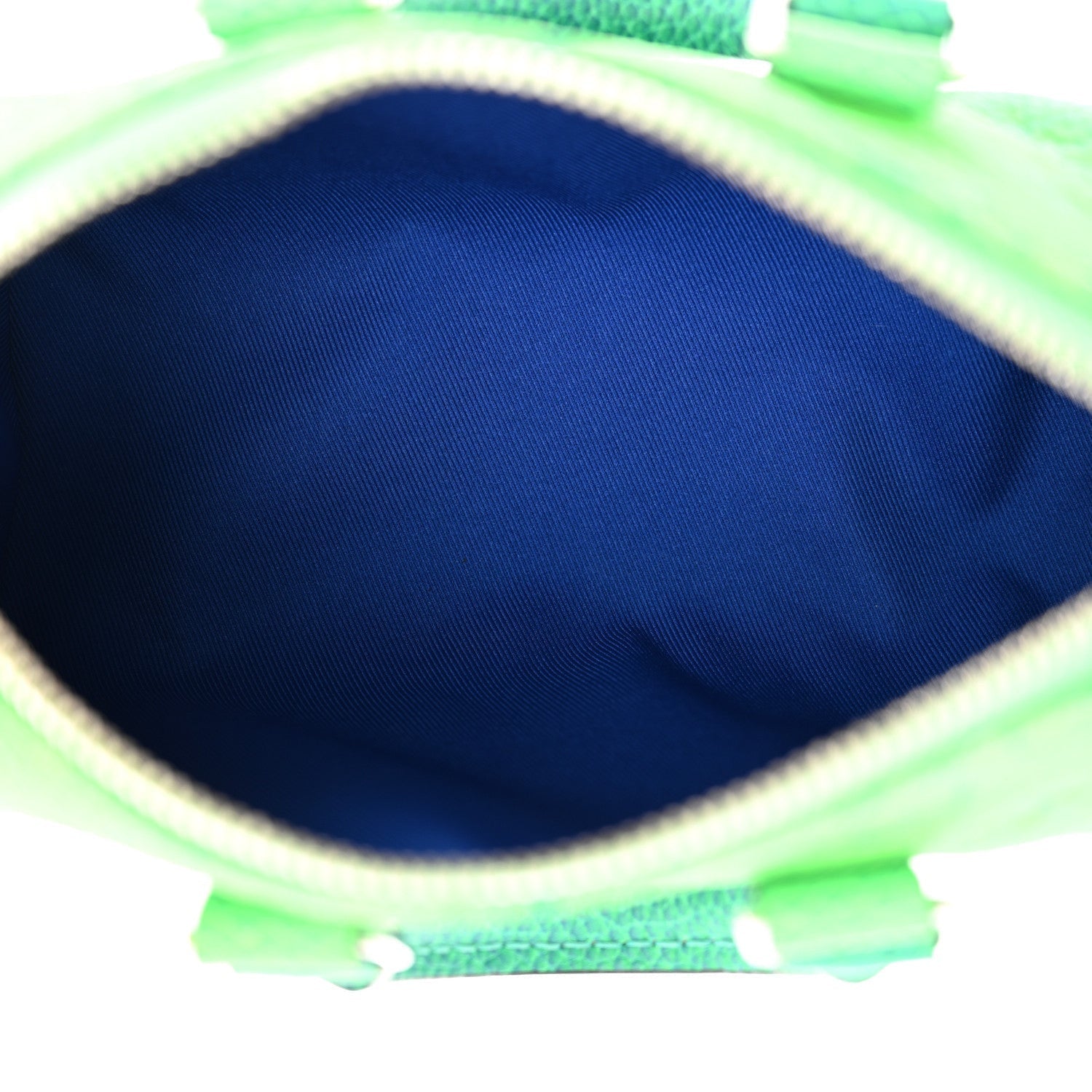 Louis Vuitton Taurillon Illusion Keepall XS Bleu Vert 5 of 7