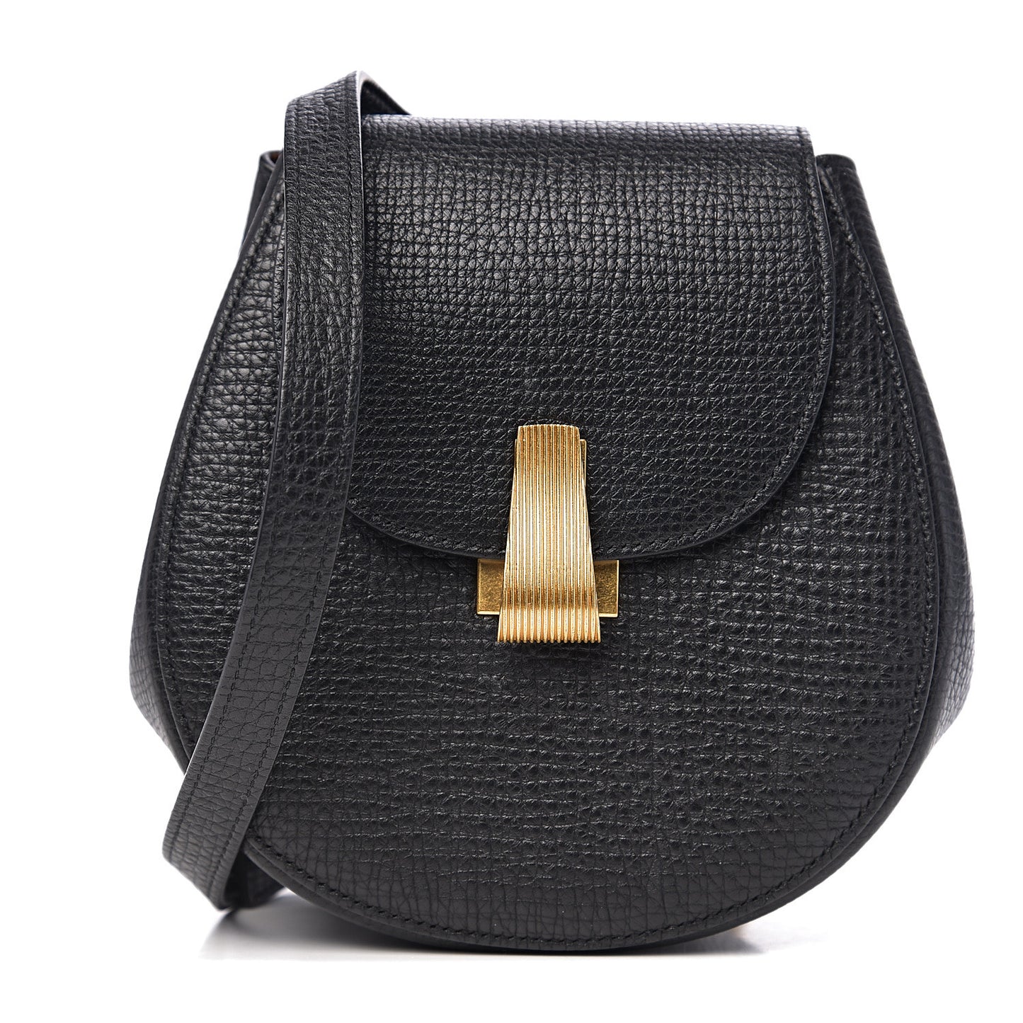 Palmellato Calfskin Rounded Belt Bag Black