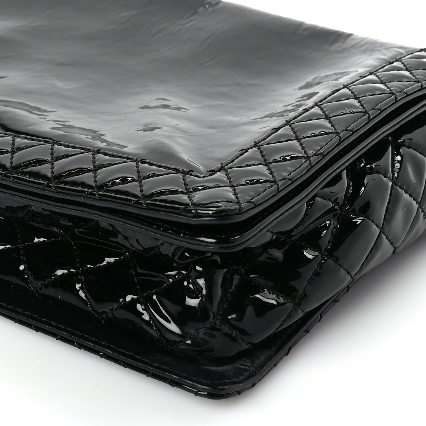 Patent Large Boy Reverso Flap Black