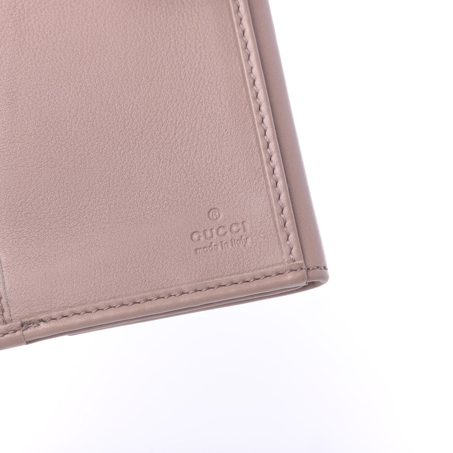 Microguccissima Continental Flap Wallet Light Pink