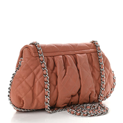 Chanel Washed Lambskin Quilted Medium Chain Around Flap Pink 2 of 8