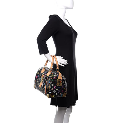 Louis Vuitton Monogram Multicolor Speedy 30 Black 2 of 9