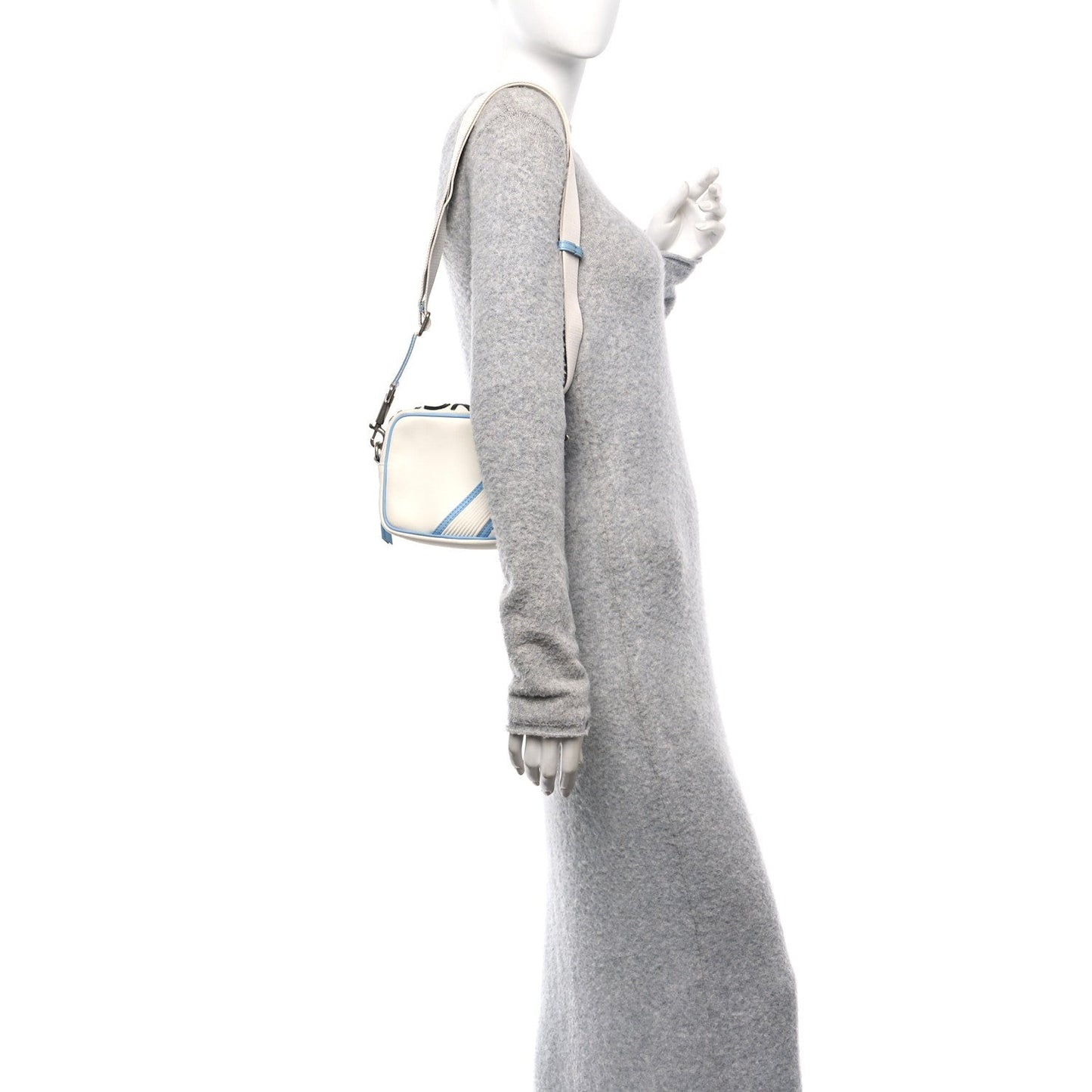 Calfskin MC3 Crossbody Bag White Blue Black