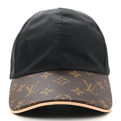 Louis Vuitton Polyester Silk Monogram LV Get Ready Cap M Black 4 of 8
