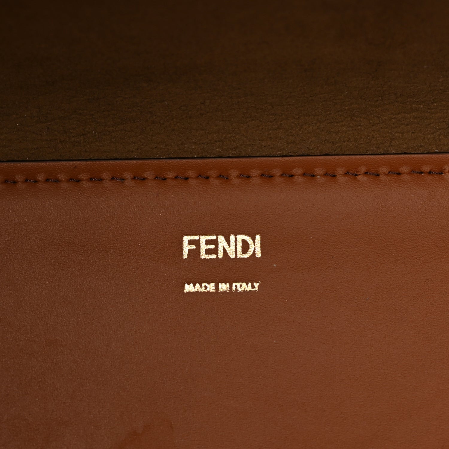 Fendi Vitello King Plexiglass Large  Sunshine Shopper Tote  Cuoio 5 of 8