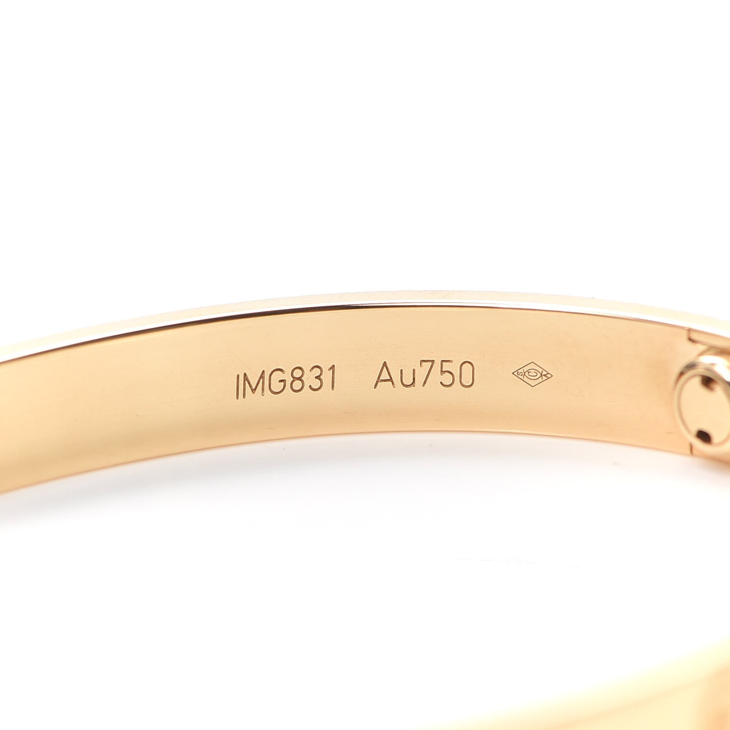 Cartier 18K Yellow Gold LOVE Bracelet 17 5 of 8