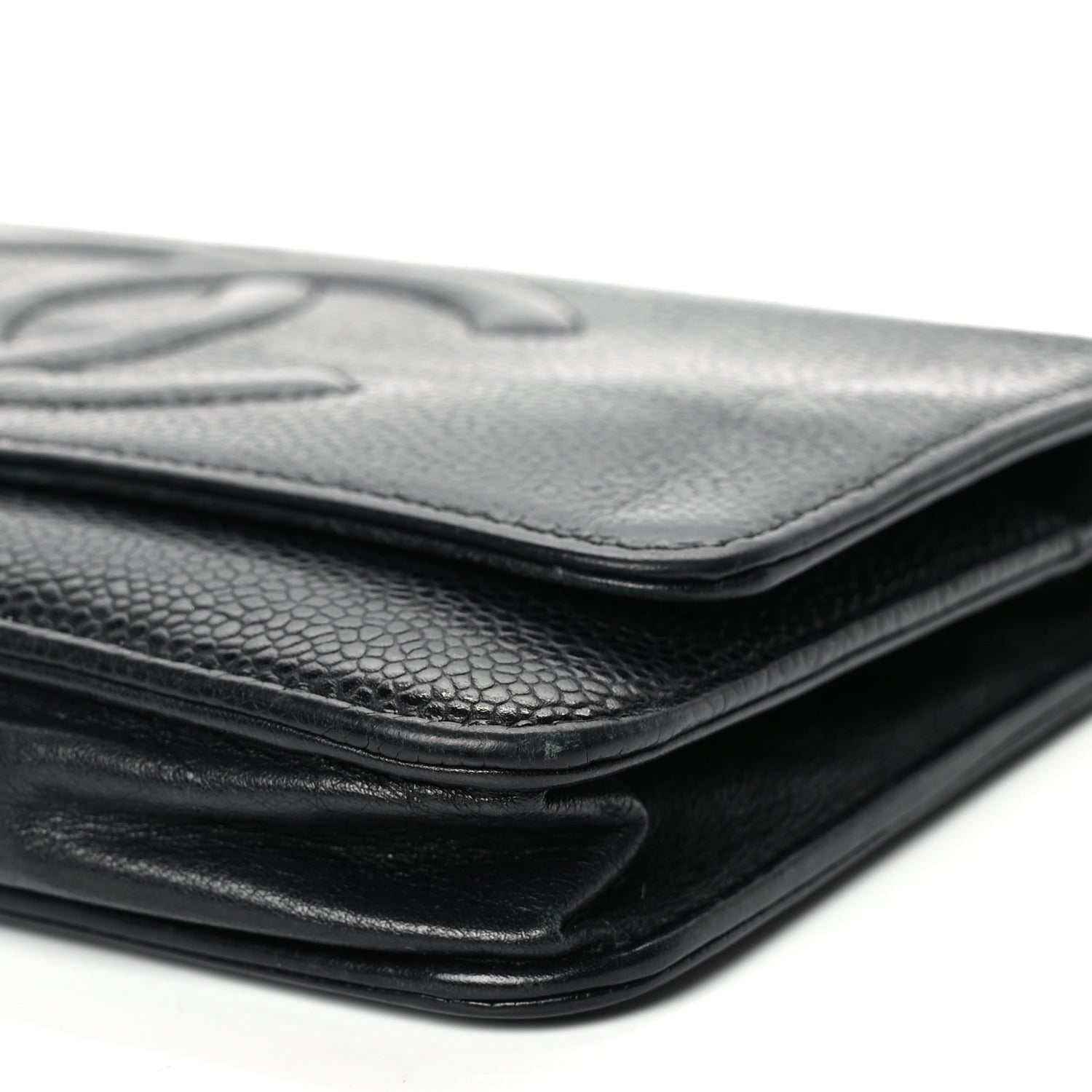 Chanel Caviar Timeless CC Wallet On Chain WOC Black 9 of 11