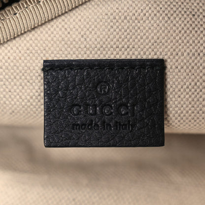 Gucci Grained Calfskin Logo Belt Bag Black 5 of 9