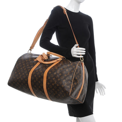 Louis Vuitton Monogram Keepall Bandouliere 55 2 of 15