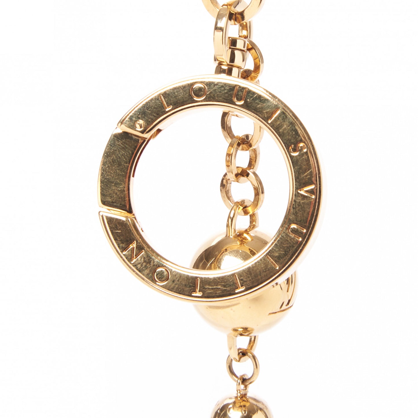 Goldtone Swing Key Holder and Bag Charm