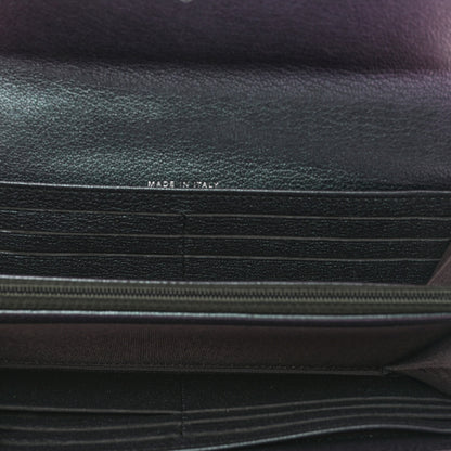 Chanel Iridescent Goatskin Quilted Large Flap Wallet Purple 5 of 9