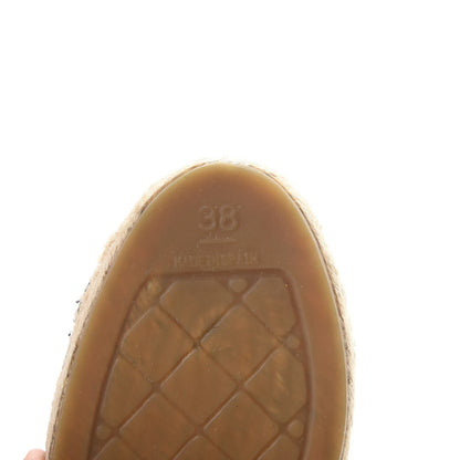 Chanel Lambskin CC Espadrilles 38 Black 9 of 17