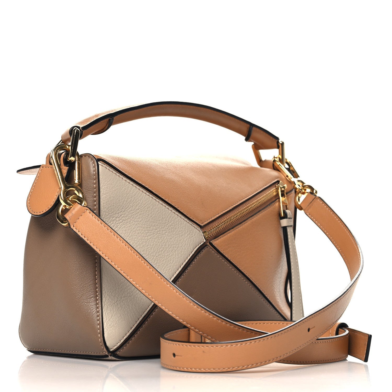 Loewe Calfskin Small Puzzle Bag Warm Desert Mink 3 of 7