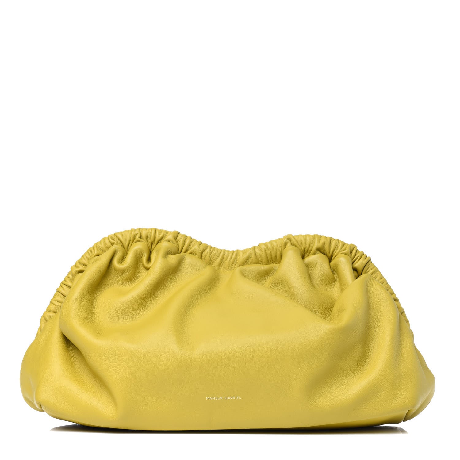 Mansur Gavriel Lambskin Cloud Clutch Pomelo 1 of 9