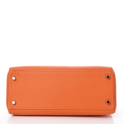 Hermes Taurillon Clemence Kelly Retourne 28 Orange 6 of 35