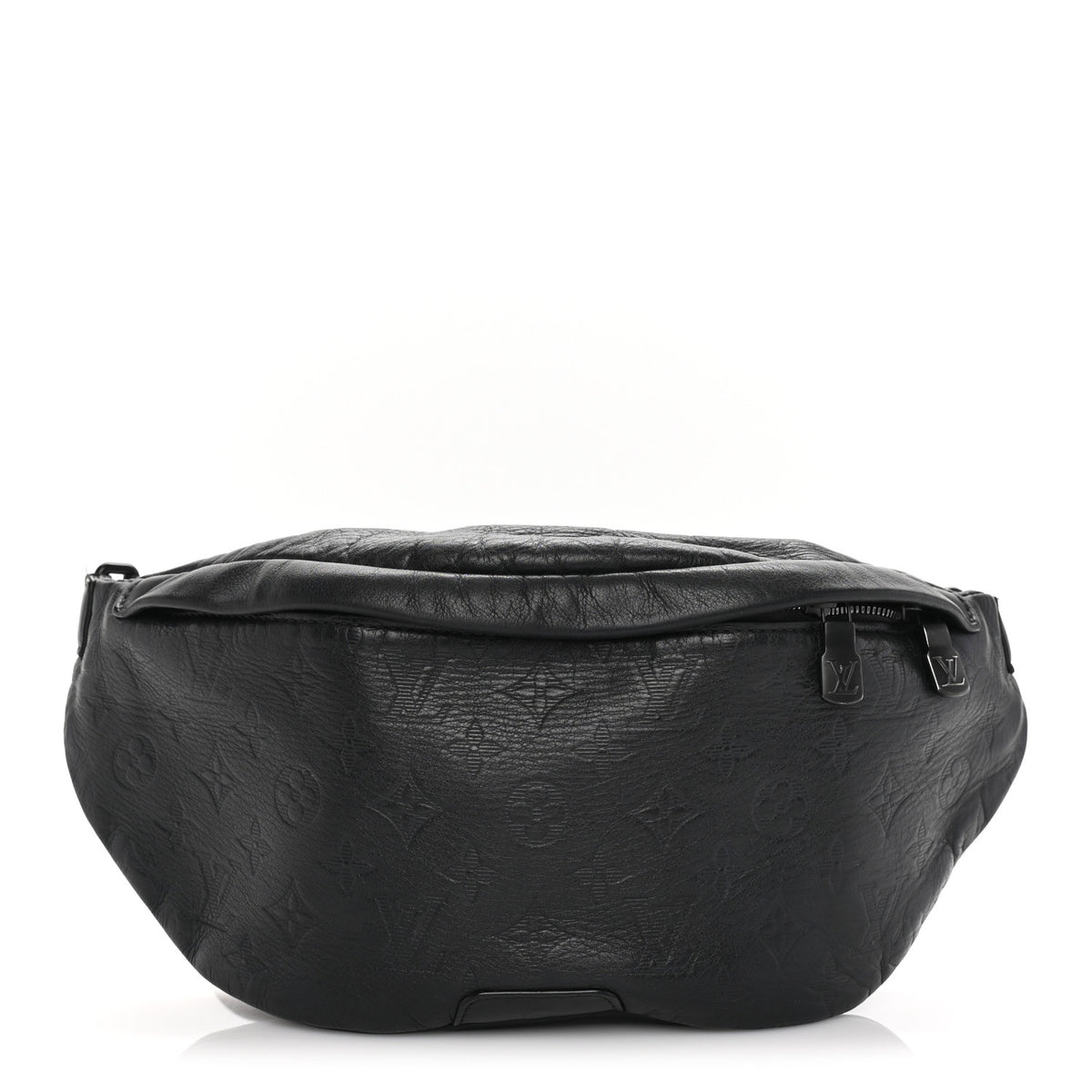 Louis Vuitton Calfskin Monogram Shadow Discovery Bumbag PM Black 1 of 8