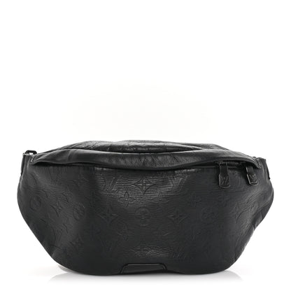 Louis Vuitton Calfskin Monogram Shadow Discovery Bumbag PM Black 1 of 8
