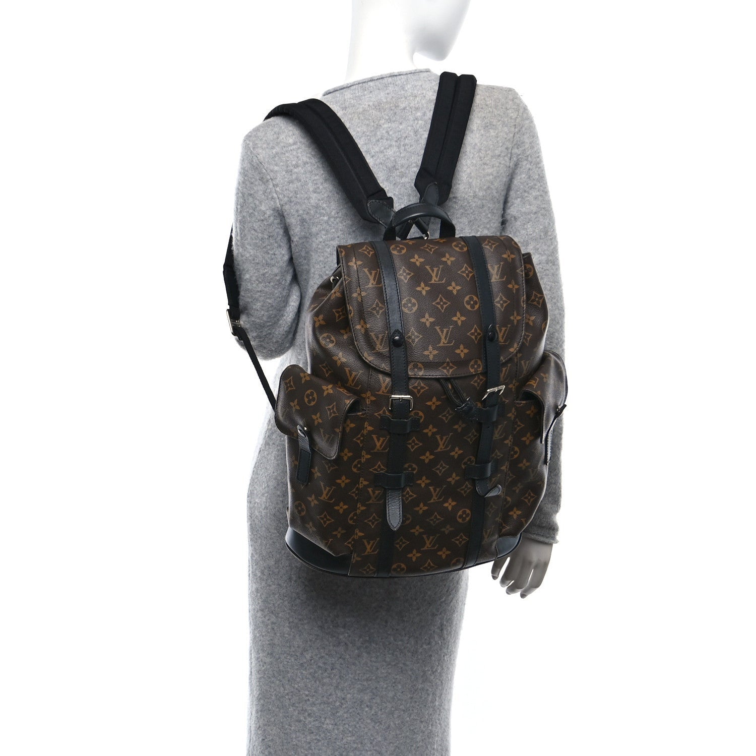Louis Vuitton Monogram Macassar Christopher MM Backpack 2 of 7