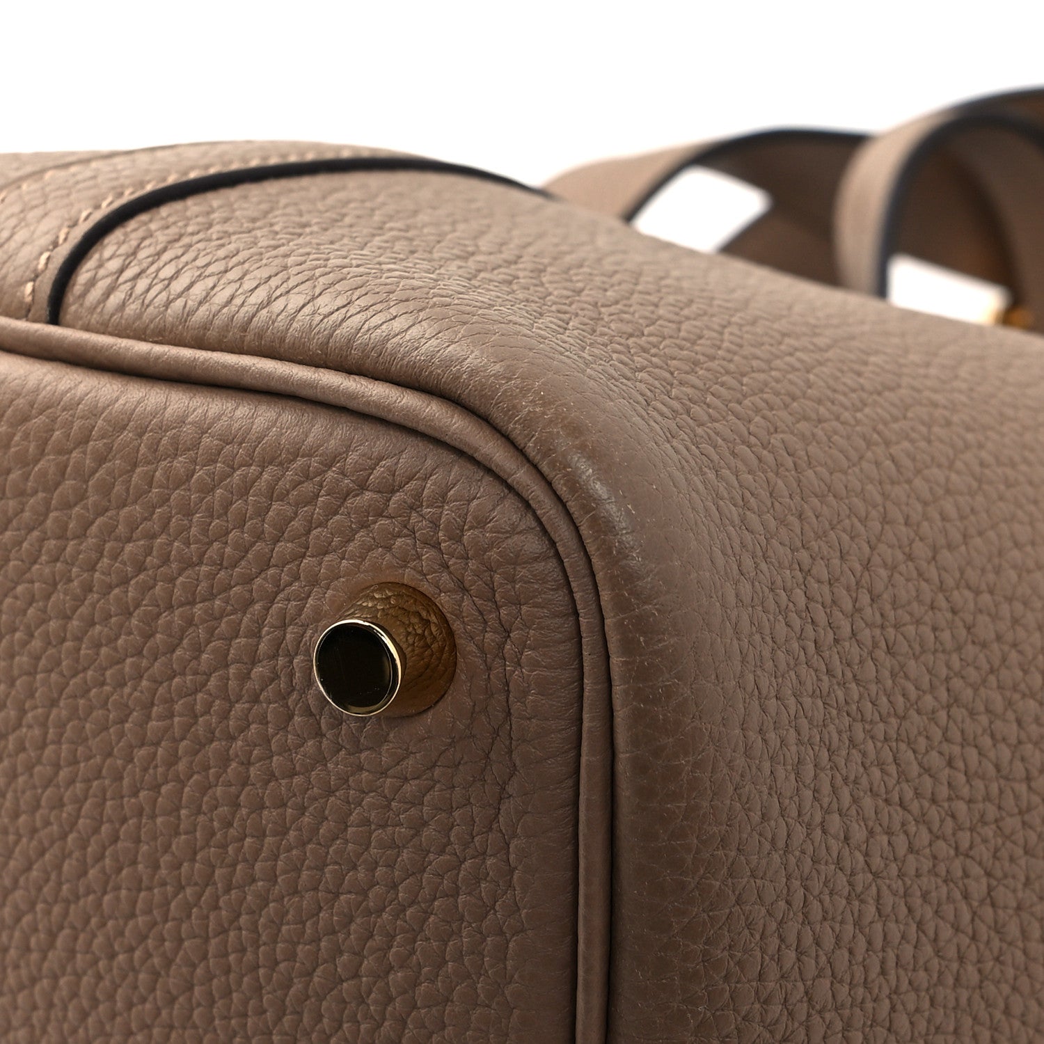 Hermes Taurillon Maurice Picotin Lock 18 PM Beige De Weimar 8 of 10