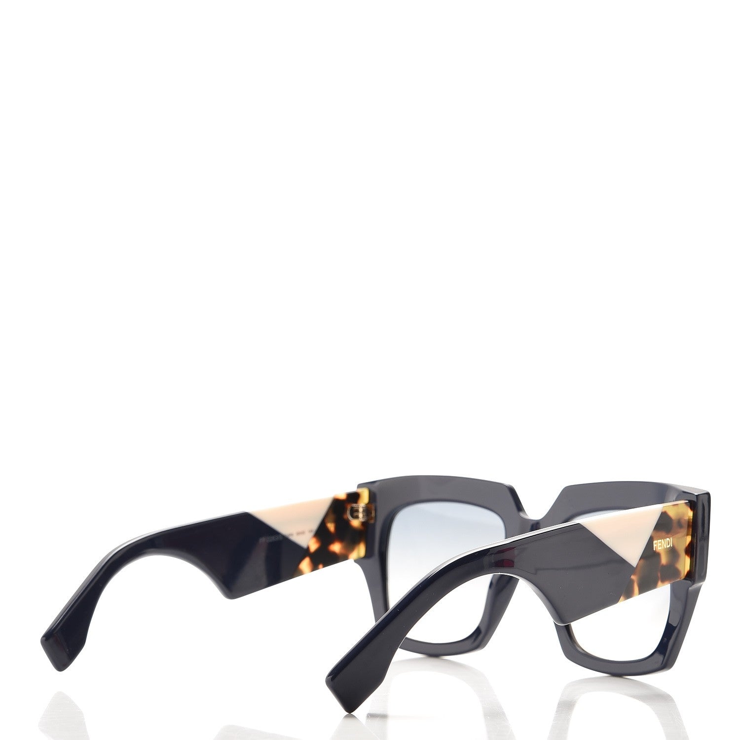 Fendi Facets Square Sunglasses FF 0263/S Blue 4 of 7