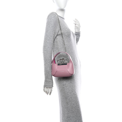 Alexander McQueen Calfskin Mini The Jeweled Hobo Antique Pink 2 of 11