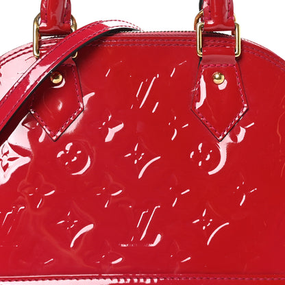 Louis Vuitton Vernis Alma BB Cherry 7 of 9