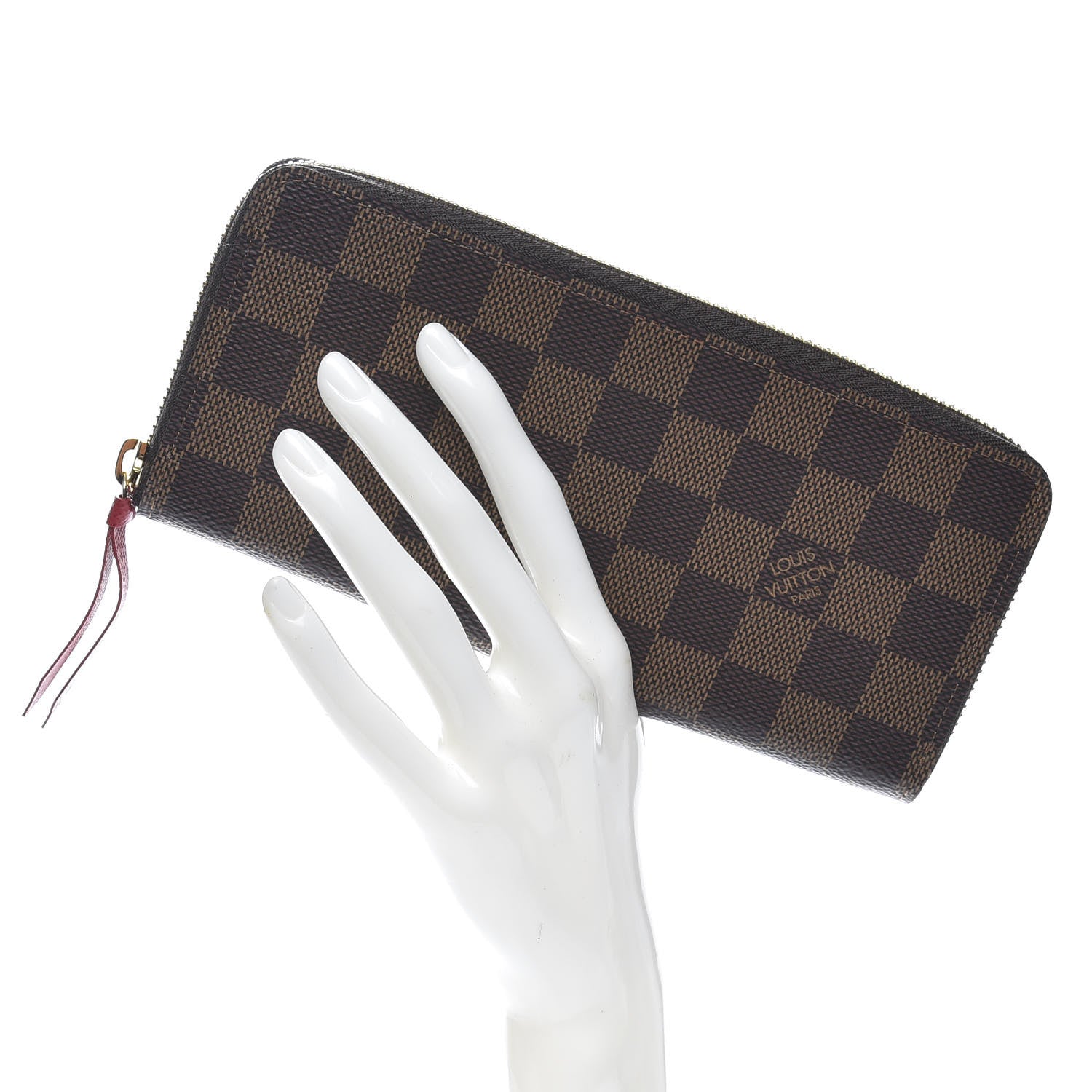 Louis Vuitton Damier Ebene Clemence Wallet 2 of 9