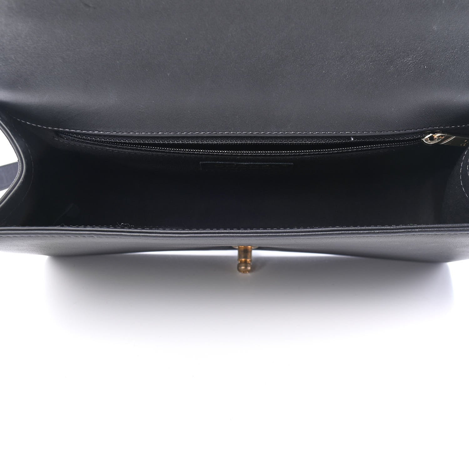 Chanel Calfskin Chevron Quilted New Medium Boy Flap Black 5 of 11