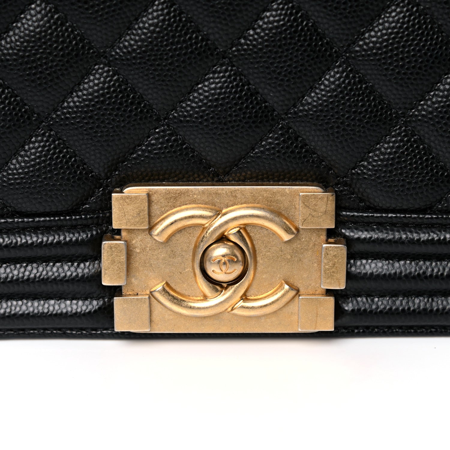 Chanel Caviar Quilted Medium Boy Flap Black 15 of 16