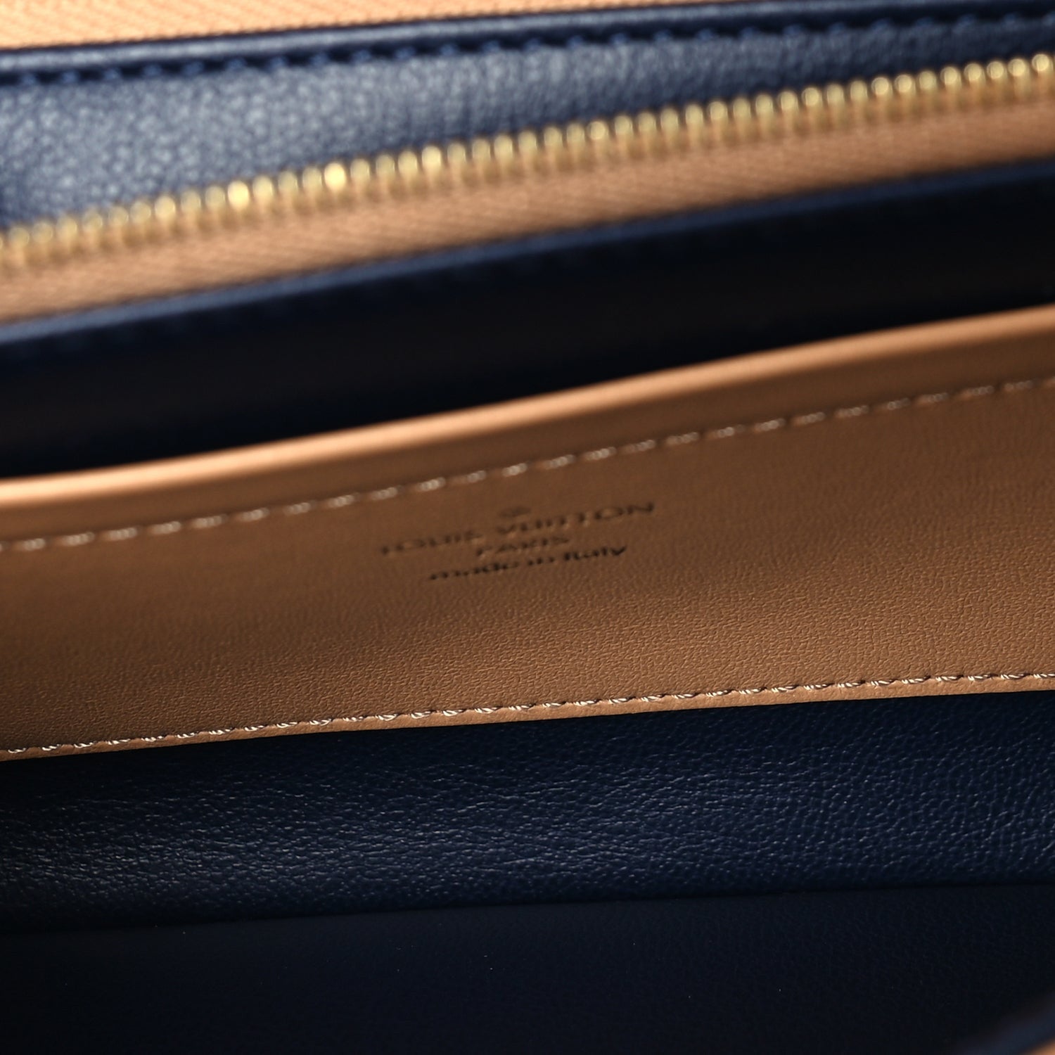 Louis Vuitton Lambskin Embossed Monogram Pochette Coussin Camel 4 of 8