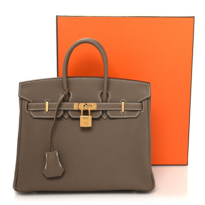 Hermes Togo Birkin 25 Etoupe 11 of 11