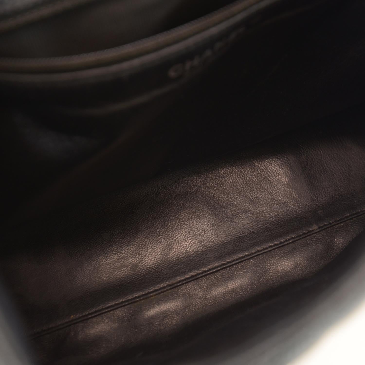 Chanel Caviar Kelly Jumbo Flap Bag Black 8 of 8