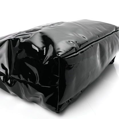 Saint Laurent Patent Wide Puffer Maxi Tote Black 13 of 16
