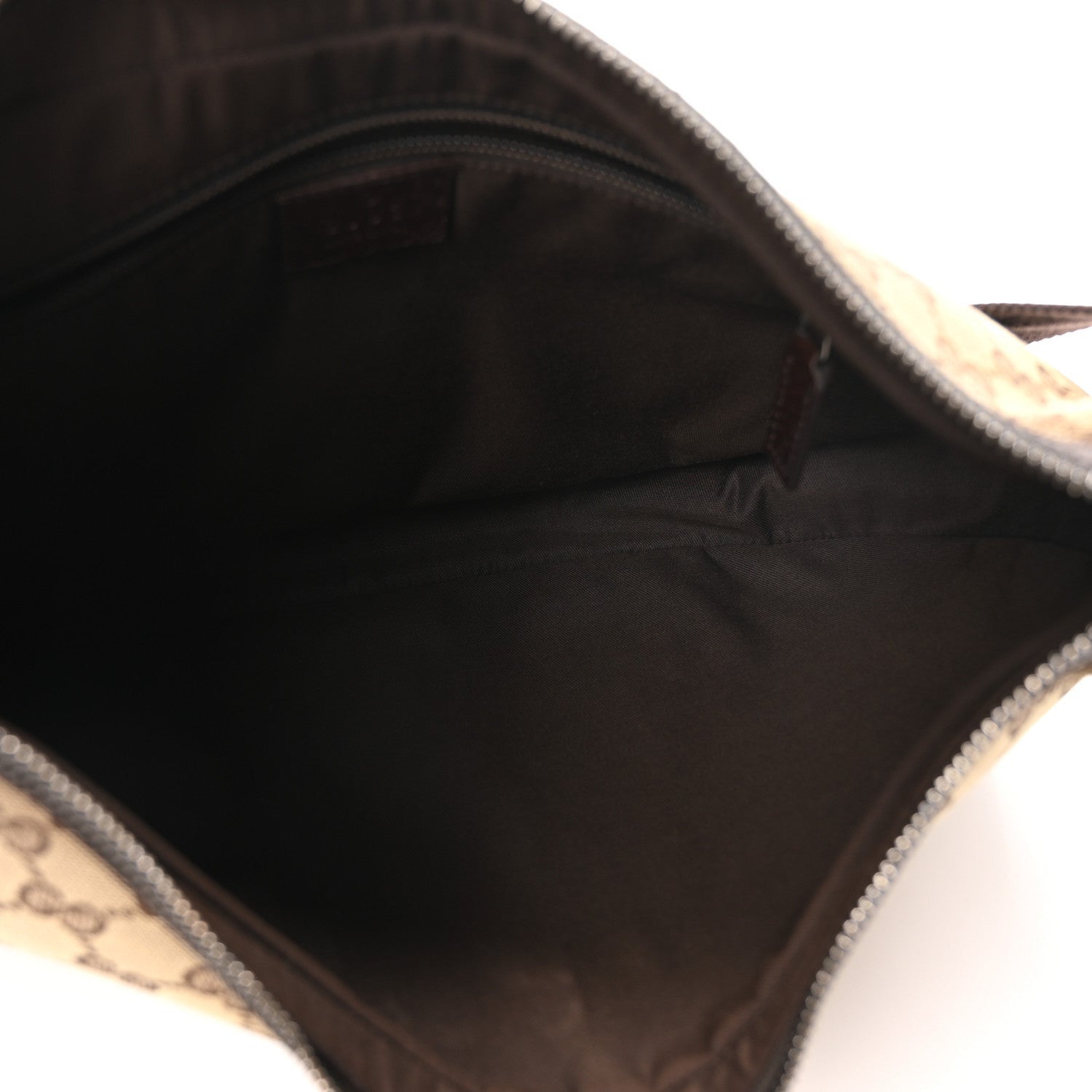 Gucci Monogram Medium Half Moon Hobo Dark Brown 5 of 7