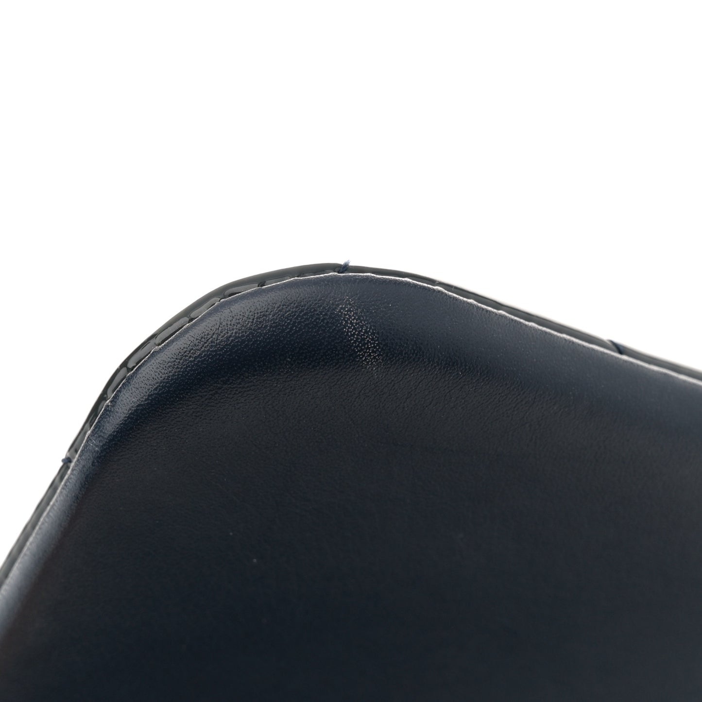 Patent Quilted Jumbo Double Flap Navy