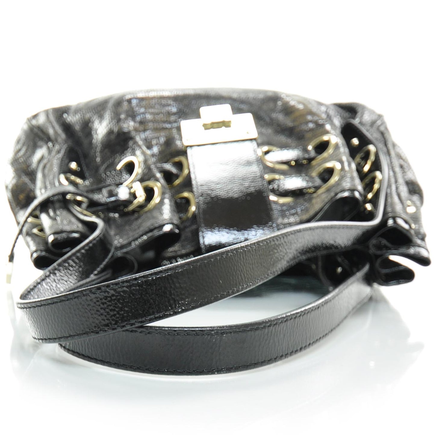 Lizard Embossed Leather Riki Bag