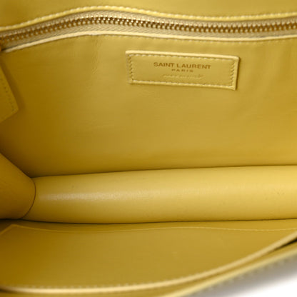 Saint Laurent Smooth Calfskin Carre Satchel  Paille 5 of 7