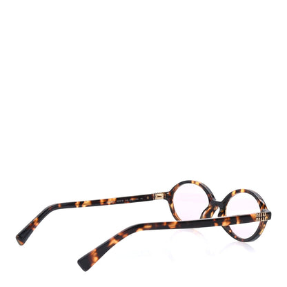 Miu Miu Acetate Oval Regard Sunglasses SMU04Z Tortoise 4 of 7