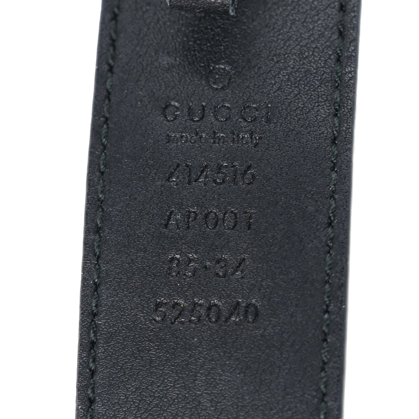 Calfskin Double G 40mm Belt 85 34  Black