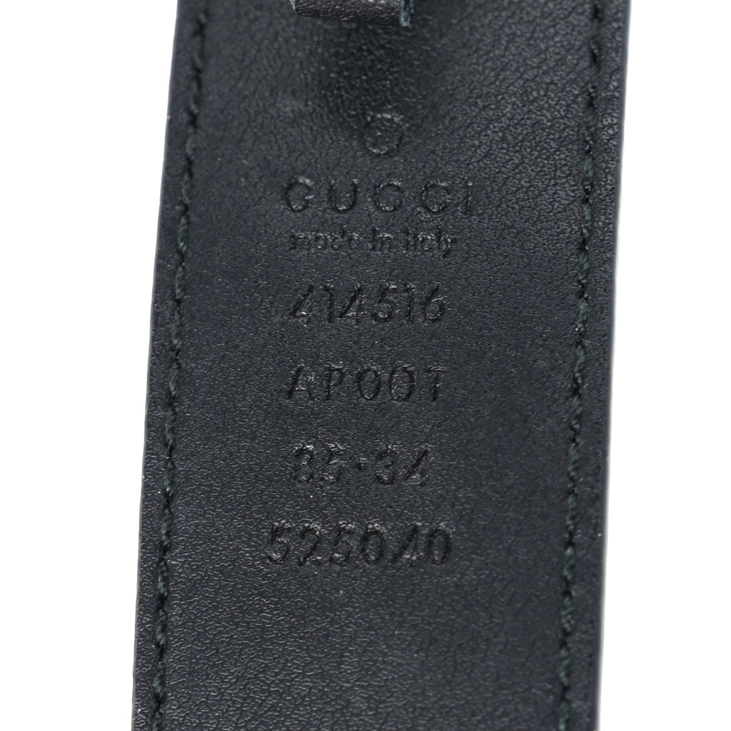 Gucci Calfskin Double G 40mm Belt 85 34  Black 5 of 5