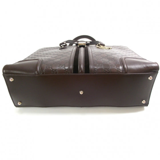 Gucci Guccissima Large Treasure Tote Chocolate 4 of 12