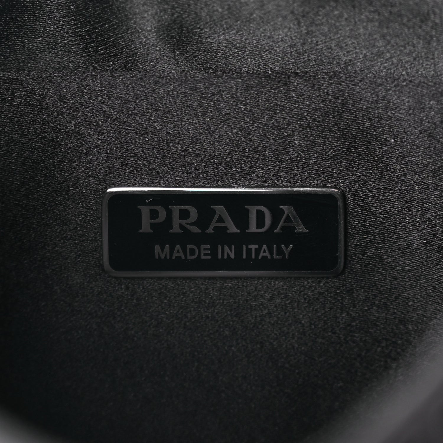 Prada Satin Crystal Cleo Adjustable Strap Shoulder Bag Black 5 of 8