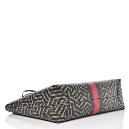 Gucci GG Supreme Monogram Caleido Web Large Tote Black 4 of 9