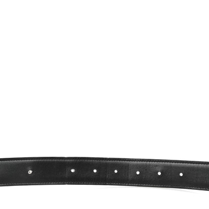 Hermes Togo Box 42mm Strie H Belt 95 Black Eucalyptus 7 of 10