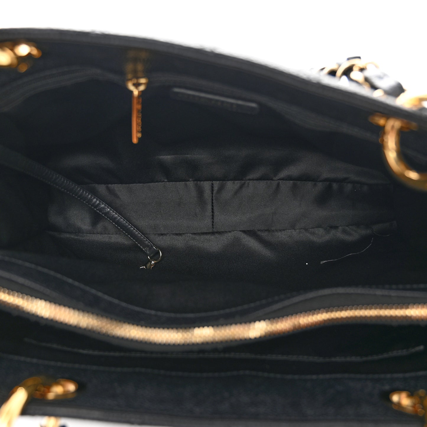 Caviar Quilted Grand Shopping Tote GST Black