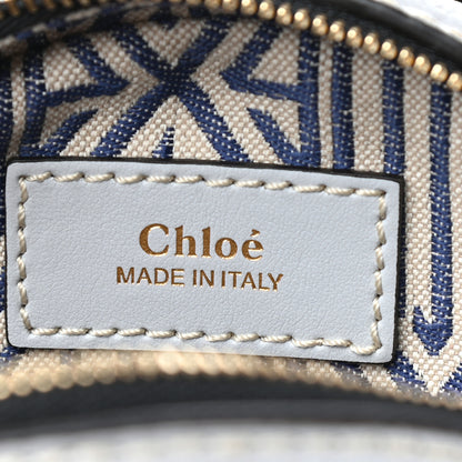 Chloe Grained Shiny Calfskin Mini Round Daria Bag Light Cloud 7 of 11