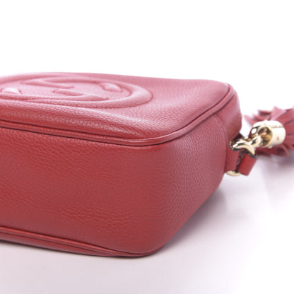 Gucci Pebbled Calfskin Small Soho Disco Bag Tabasco Red 9 of 14
