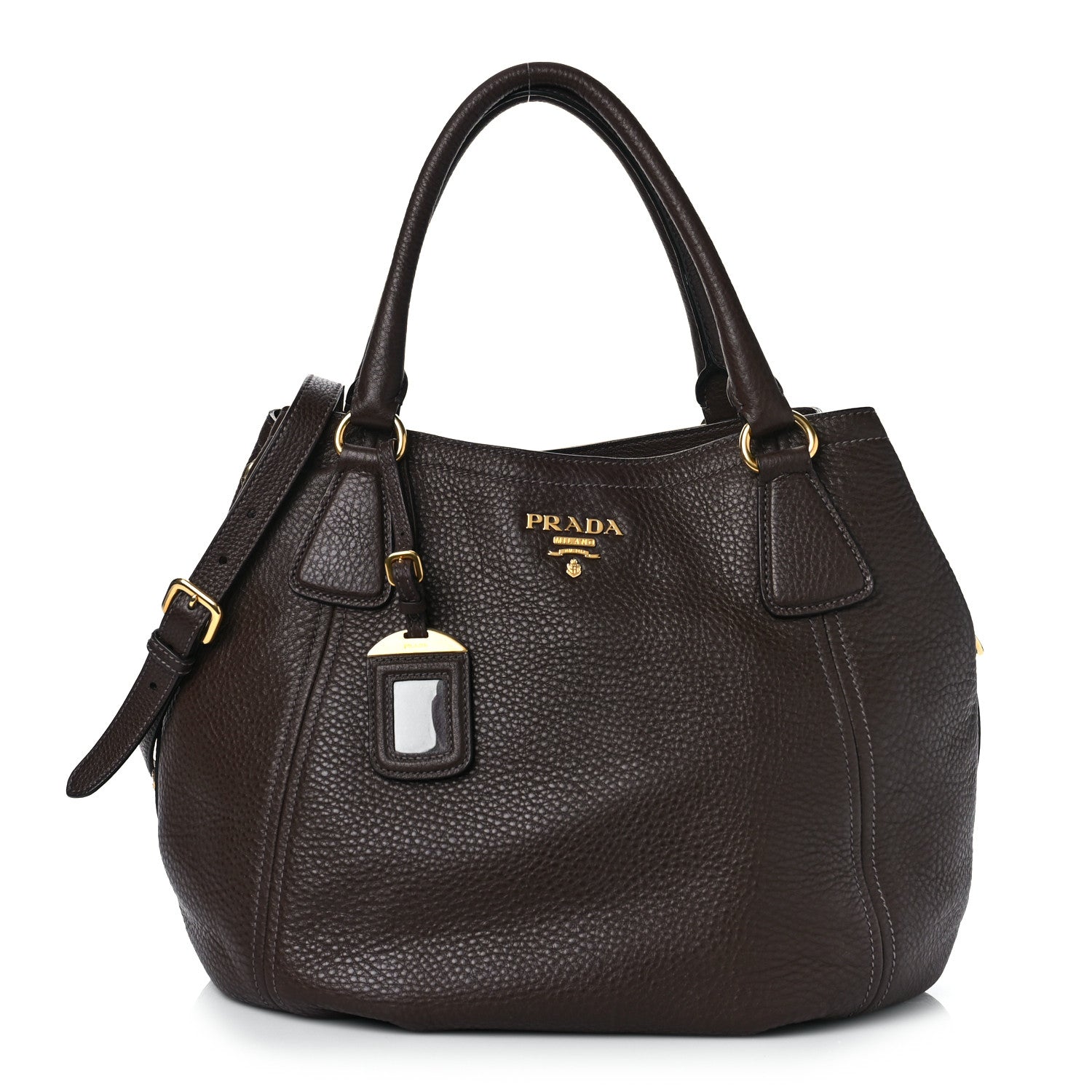 Prada Vitello Daino Tote Caffe 1 of 8