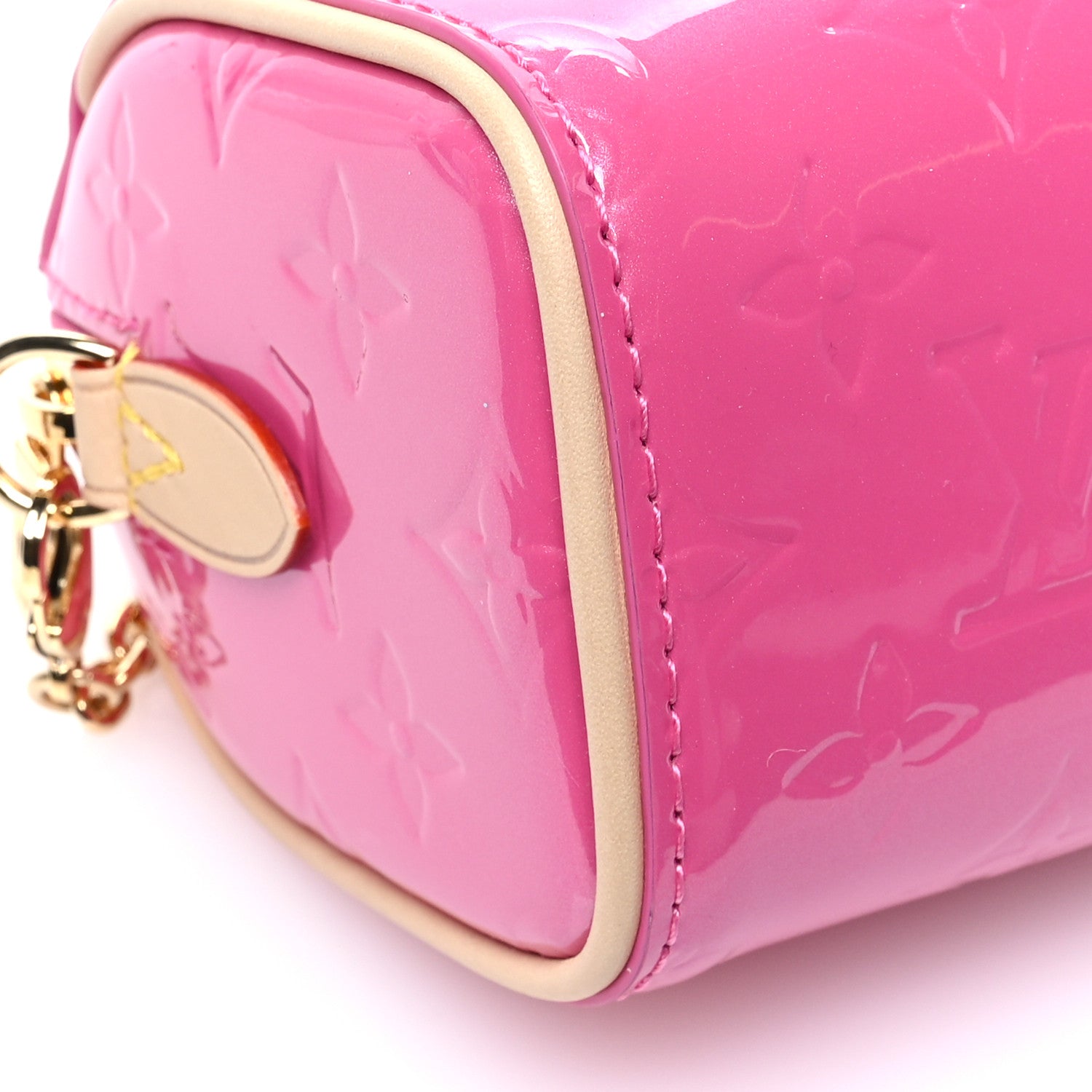 Louis Vuitton Vernis Monogram Nano Speedy Neon Pink 8 of 9